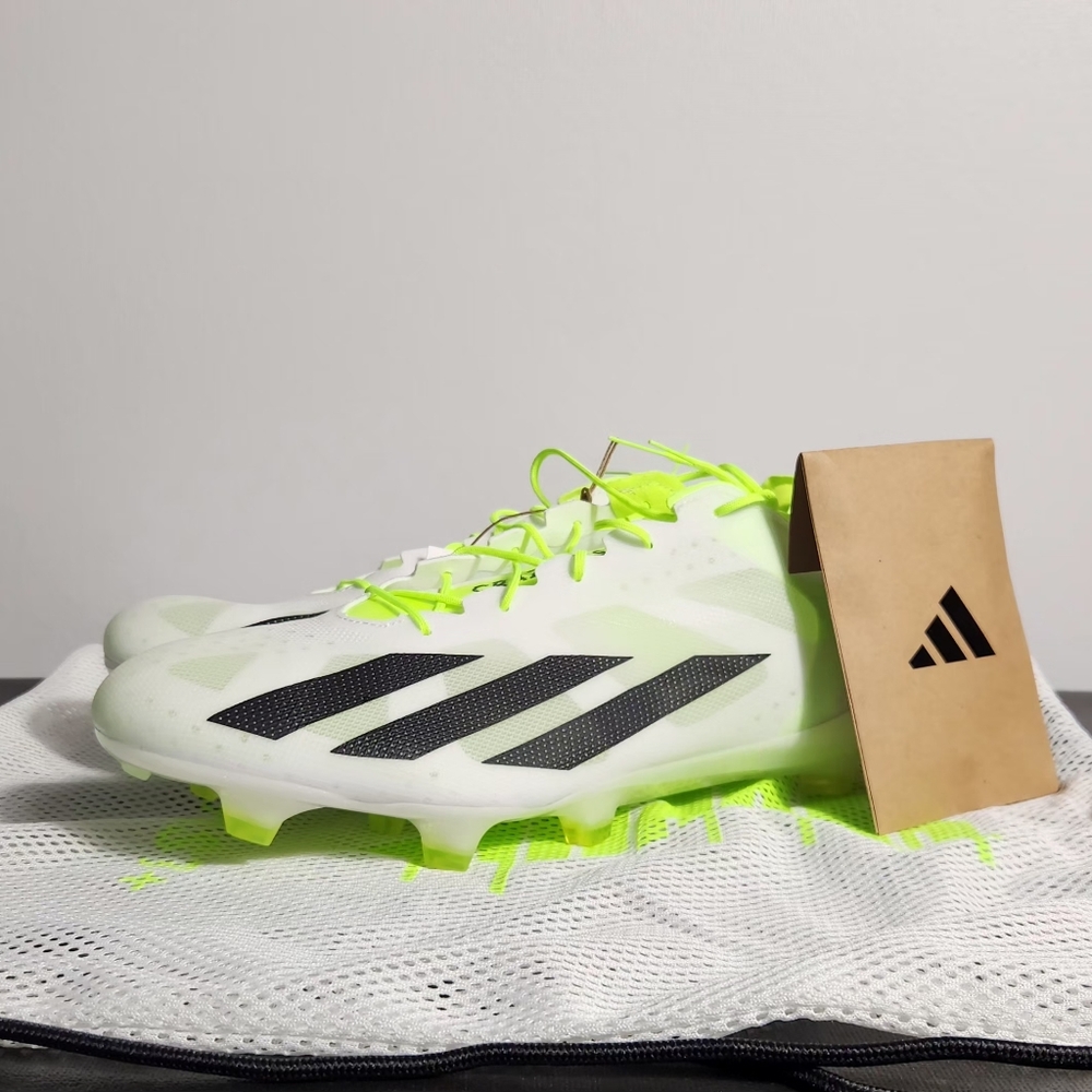 New Adidas X CRAZYFAST+ FG Cloud Wht / Lemon GY7377 Soccer Cleat Men Size 12.5
